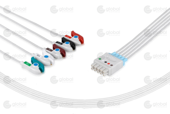 GE/Marquette Compatible Reusable ECG Lead Wire -AHA-5 Leads Grabber